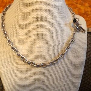 Very heavy 16 inch sterling silver necklace